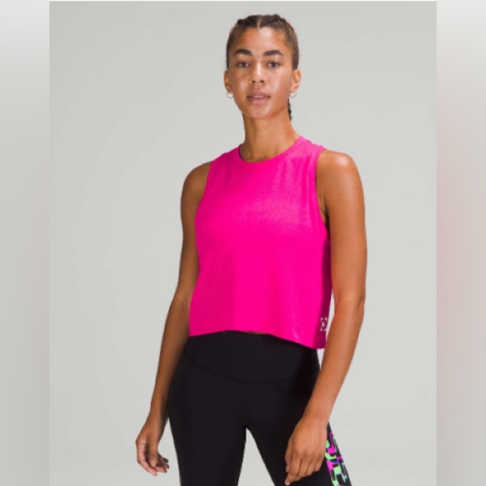 Lululemon SeaWheeze Swiftly Breathe Cropped Tank Top*SW2021, size 10